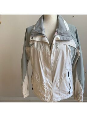 THE North Face White Gray Hyvent Jacket sz M